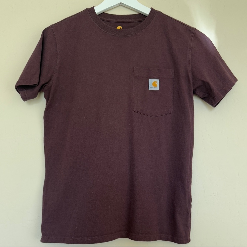 Carhartt Women’s Original Fit Pocket Tee Burgundy Plum XSmall XS 0-2